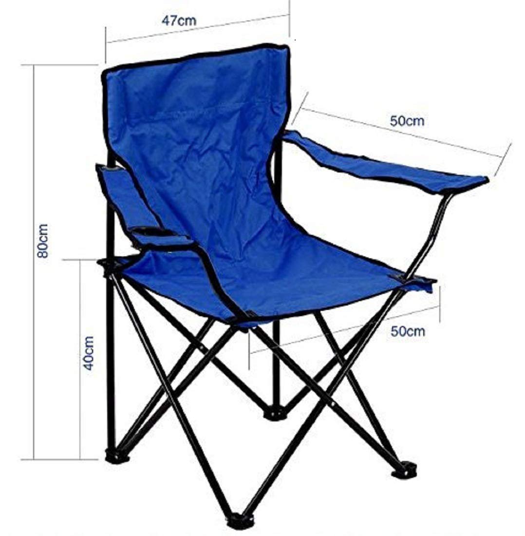 Folding Camping Chair with Cup Holder ? Portable Outdoor Chair with Carry Bag, Heavy-Duty Steel Frame, Comfortable & Lightweight for Camping, Hiking, Beach, Fishing & Travel