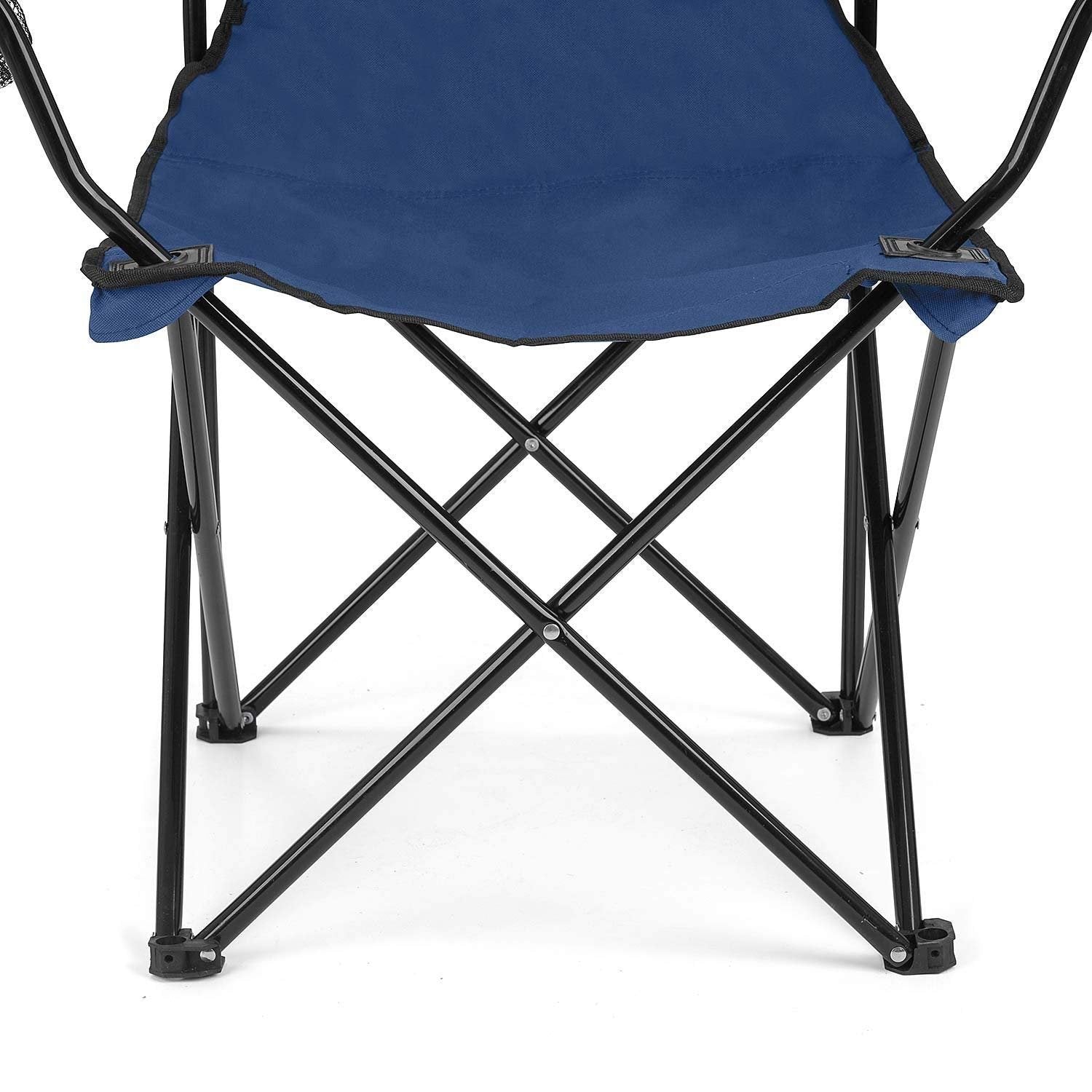 Folding Camping Chair with Cup Holder ? Portable Outdoor Chair with Carry Bag, Heavy-Duty Steel Frame, Comfortable & Lightweight for Camping, Hiking, Beach, Fishing & Travel