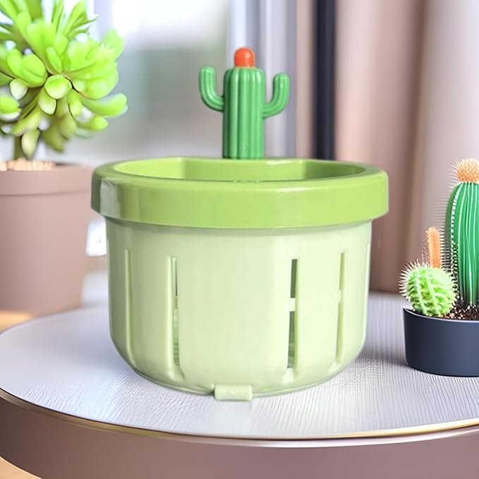 Cactus Kitchen Sink Drain Strainer ? Cute Silicone Sink Filter for Food Waste, Anti-Clog Design with Suction Base, Easy to Clean Sink Stopper for Home Kitchen