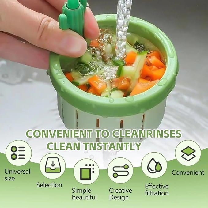Cactus Kitchen Sink Drain Strainer ? Cute Silicone Sink Filter for Food Waste, Anti-Clog Design with Suction Base, Easy to Clean Sink Stopper for Home Kitchen