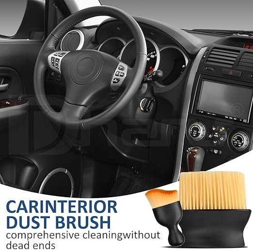Car Dust Removal Brush ? Soft Microfiber Auto Duster for Interior & Exterior | Scratch-Free Car Cleaning Tool with Comfortable Handle for Dashboard, Seats & Windows