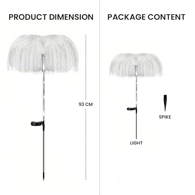 Solar Jellyfish Light ? Waterproof Color-Changing LED Hanging Garden Light | Outdoor Solar-Powered Decorative Lamp for Yard, Patio, Lawn & Balcony