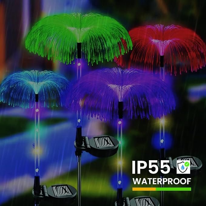 Solar Jellyfish Light ? Waterproof Color-Changing LED Hanging Garden Light | Outdoor Solar-Powered Decorative Lamp for Yard, Patio, Lawn & Balcony