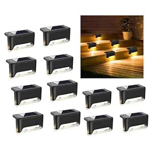 Solar Stair Light ? Waterproof LED Step Light for Outdoor Stairs, Fences, Decks, and Pathways | Solar-Powered Auto On/Off Wall Light for Garden & Yard