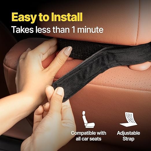 Car Neck Pillow for Driving ? Memory Foam Headrest Support Cushion for Car Seat & Travel | Ergonomic Neck Rest for Pain Relief & Comfortable Long Drives