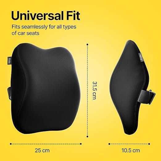 Car Neck Pillow for Driving ? Memory Foam Headrest Support Cushion for Car Seat & Travel | Ergonomic Neck Rest for Pain Relief & Comfortable Long Drives
