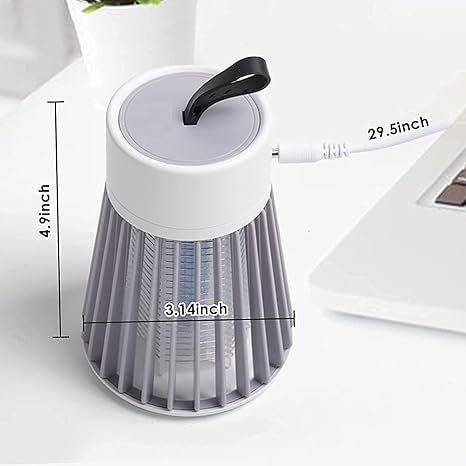 USB Mosquito Killer Lamp | Silent UV Light Insect Trap with Suction Fan | Non-Toxic, Energy-Efficient Mosquito Trap for Home, Bedroom, Office & Outdoor Use