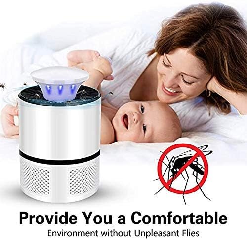 Electric Mosquito Killer Lamp | UV Light Insect Trap with Silent Fan & Noiseless Operation | Non-Toxic Fly & Mosquito Zapper for Home, Bedroom, Office & Outdoor Use