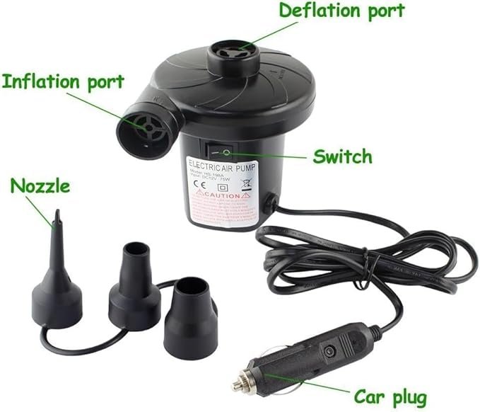 Inflatable Car Bed | Portable Travel Air Mattress with Pump & Pillows | Universal Back Seat Bed for SUV, Sedan & Camping | Comfortable Car Sleeping Mattress