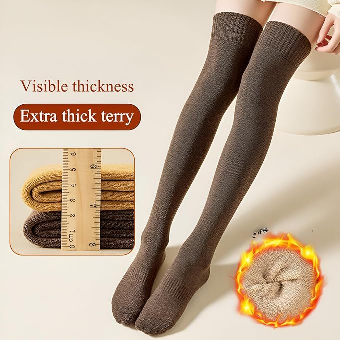 Warm Wool Socks ? Thermal Winter Socks for Men & Women, Soft Thick Knitted Crew Socks for Cold Weather, Outdoor, Hiking & Daily Wear
