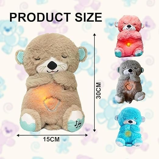 Breathing Teddy Bear Plush Toy ? Soft Sleep Companion with Simulated Breathing Motion, Calming Stuffed Animal for Babies, Kids & Anxiety Relief