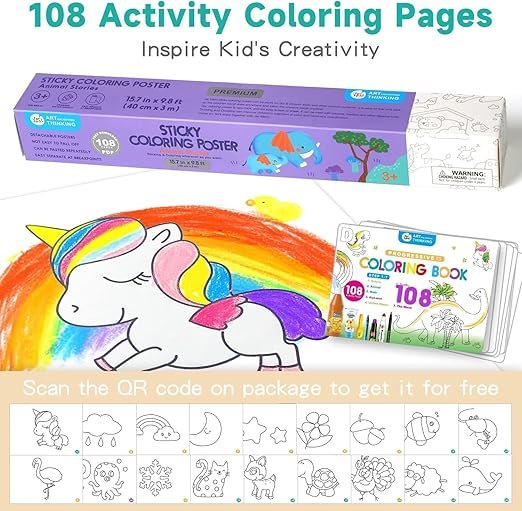 Drawing Roll (30?300 cm) ? Extra Long Art Paper Roll for Kids & Artists, White Blank Sketch Roll for Painting, Coloring, Crafts & School Projects