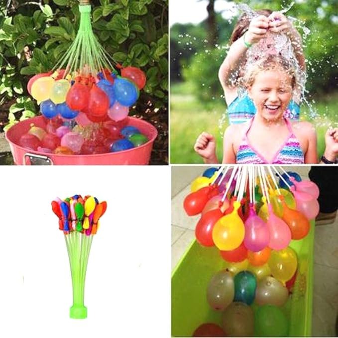 Holi Water Balloons ? Quick Fill Self-Sealing Balloons for Festival Fun | Biodegradable, Colorful Water Balloons for Kids & Adults (Pack of 111)