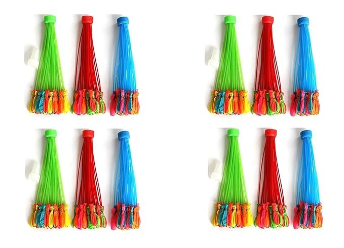 Holi Water Balloons ? Quick Fill Self-Sealing Balloons for Festival Fun | Biodegradable, Colorful Water Balloons for Kids & Adults (Pack of 111)