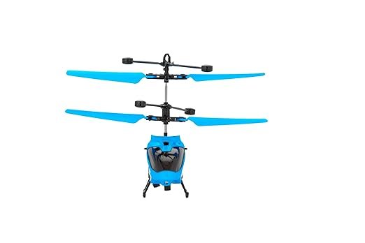 Flying Helicopter Toy with LED Lights ? Infrared Sensor Induction Aircraft for Kids | USB Rechargeable, Hand-Controlled, Auto Take-Off Hover Drone Toy
