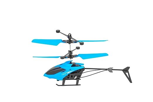 Flying Helicopter Toy with LED Lights ? Infrared Sensor Induction Aircraft for Kids | USB Rechargeable, Hand-Controlled, Auto Take-Off Hover Drone Toy