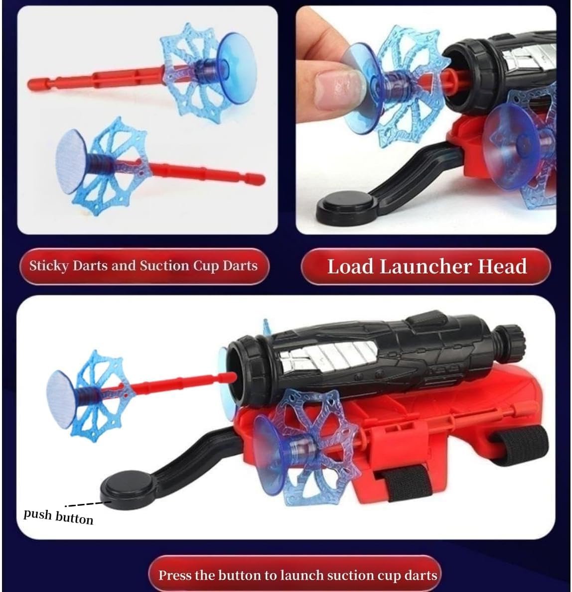 Kids Spider Web Shooters Toy ? Superhero Roleplay Wrist Launcher with Refill Cans | Adjustable Strap for Boys & Girls | Fun Outdoor & Indoor Action Toy