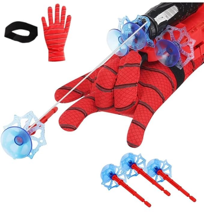Kids Spider Web Shooters Toy ? Superhero Roleplay Wrist Launcher with Refill Cans | Adjustable Strap for Boys & Girls | Fun Outdoor & Indoor Action Toy