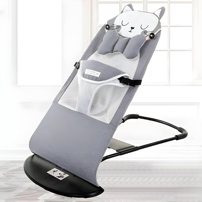 Baby Bouncer | Soothing Infant Seat with Gentle Rocking & Soft Cushion | Safe & Comfortable Newborn Swing for Babies