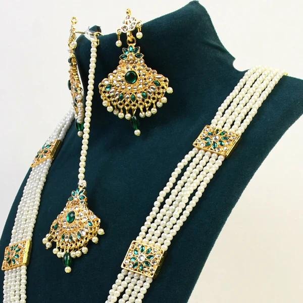 Green Moti Rani Har ? A Classic Symbol of Grace, Elegant Green Pearl Necklace