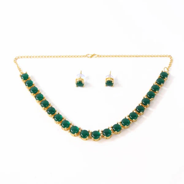 Crystal Necklace Jewellery Set with Earrings for Girls ? Sparkling Jewelry Perfect for Parties & Gifts