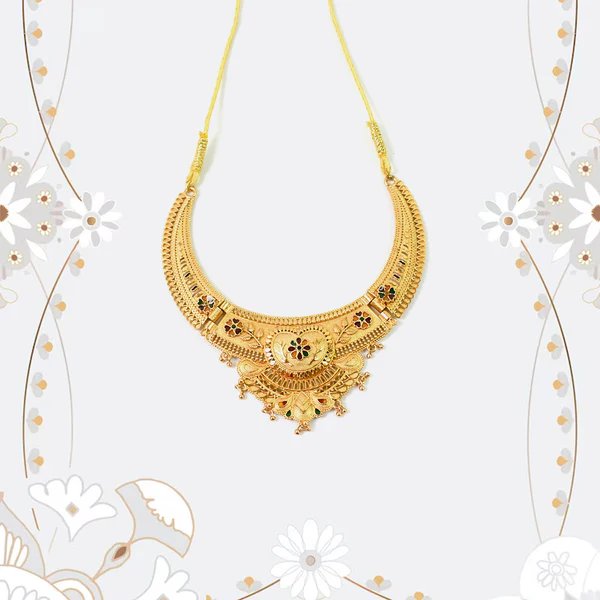 Elegant Gold Plated Necklace Set for Women ? Timeless Luxury for Weddings, Festive Wear & Traditional Outfits