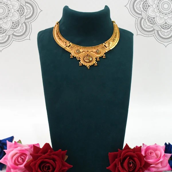 Luxurious Gold Plated Necklace Set for Women ? Shine with Elegance | Ideal for Parties, Weddings, and Traditional Occasions
