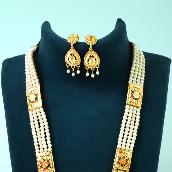 Radiant Moti Pearl Necklace Set ? Elegant Pearl Jewelry for Women, Perfect Gift for Special Occasions