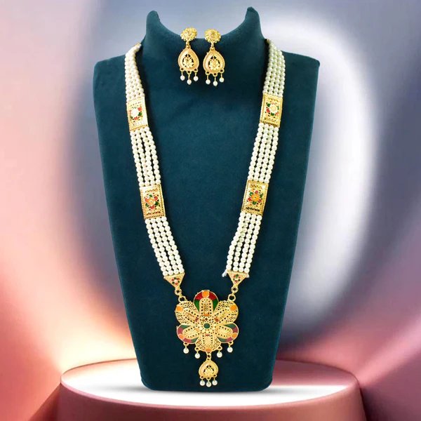 Radiant Moti Pearl Necklace Set ? Elegant Pearl Jewelry for Women, Perfect Gift for Special Occasions
