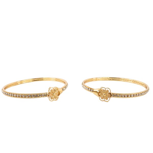 Fashion Latest Traditional Design Gold Plated Adjustable Bracelet Bangles for Women Adjustable Fit, Elegant Jewelry for Special Occasions