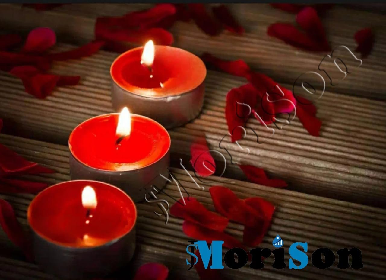 Red Tealight Candles – Pack of 10 Unscented Tea Lights for Home Decor, Weddings, Spa, Diwali, Christmas, Romantic Ambience – Long Burning and Smokeless