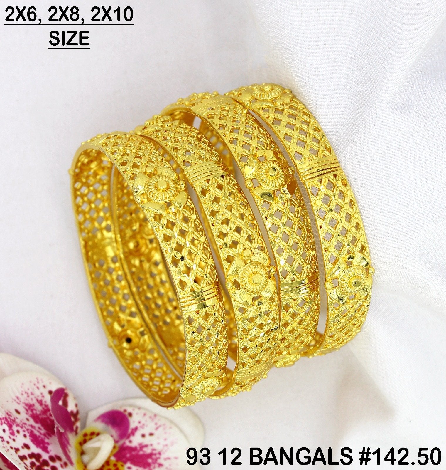 Morison Designer Gold-Plated Bangles for Women | Traditional Ethnic Jewellery | Perfect for Weddings, Parties & Festive Wear