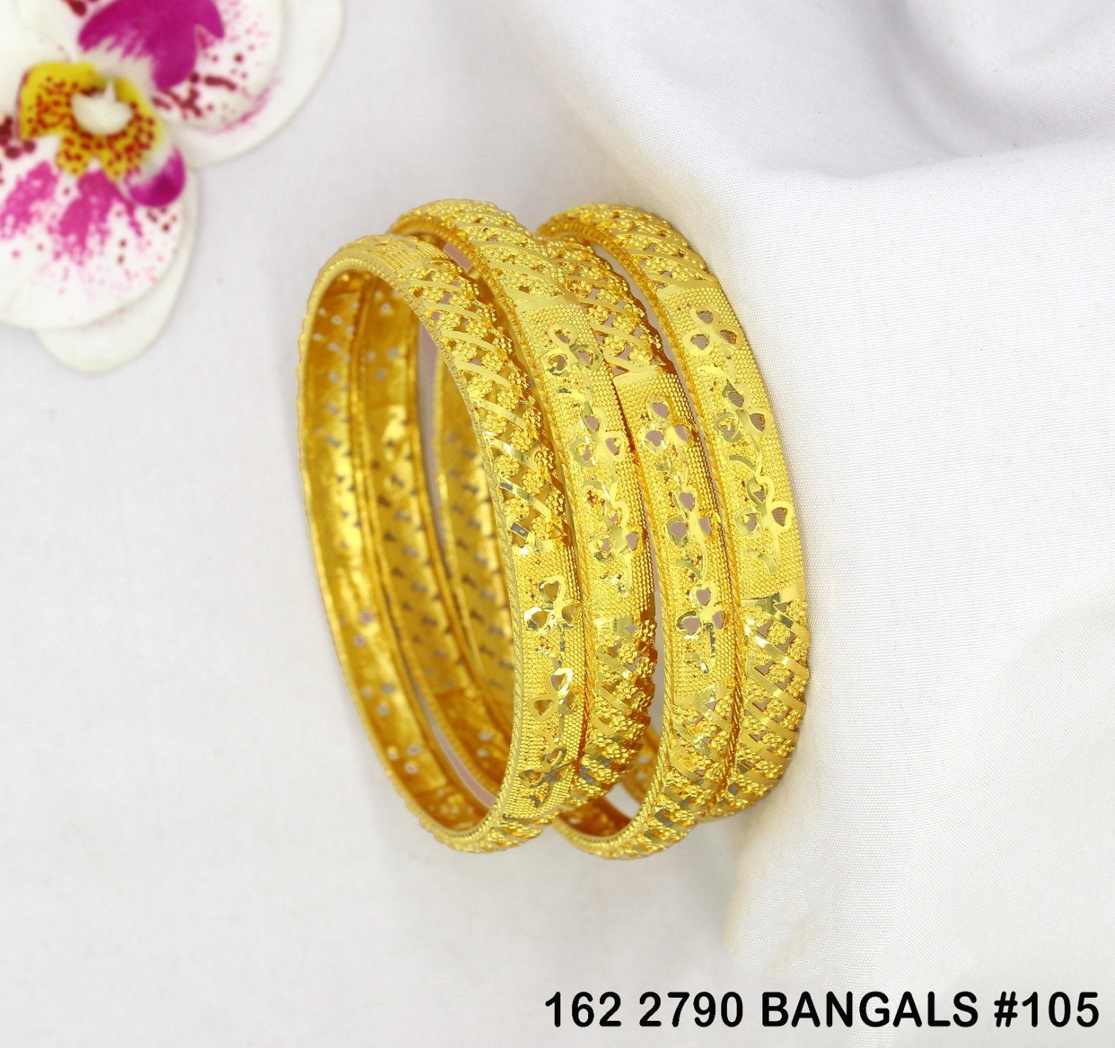Morison Designer Gold-Plated Bangles for Women | Traditional Ethnic Jewellery | Perfect for Weddings, Parties & Festive Wear