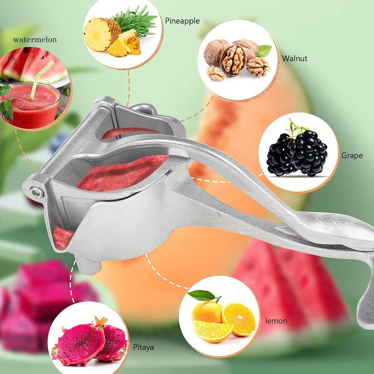 Durable Aluminum Juicer - Heavy-Duty Citrus Press for Fresh Juice Extraction