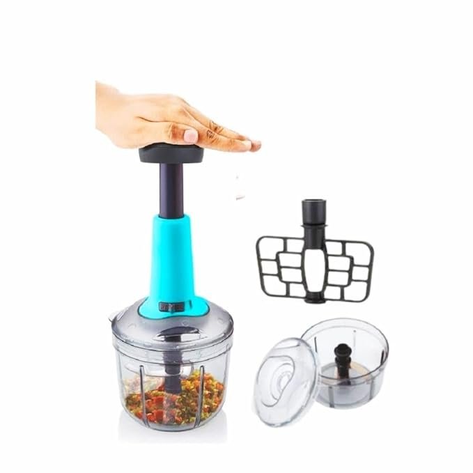 700ml Square Push Chopper - Efficient Manual Food Processor for Quick Chopping