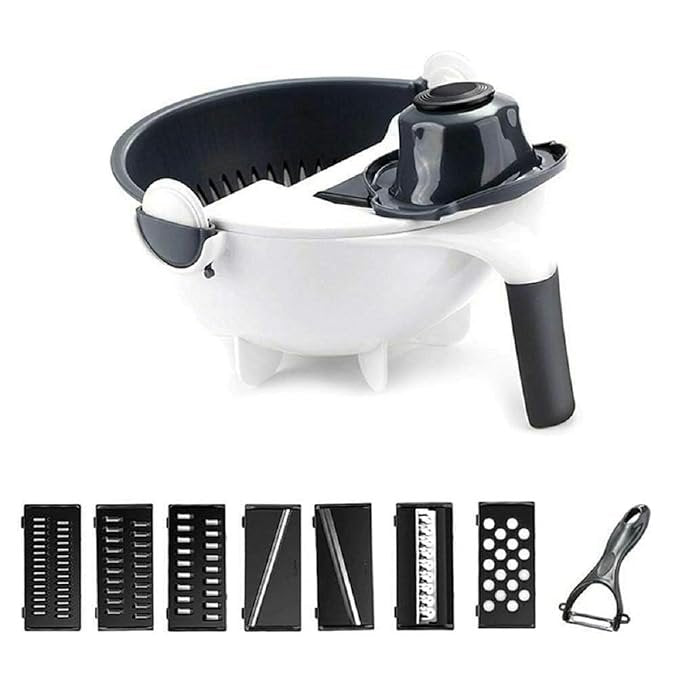 9-in-1 Wet Basket - Versatile Kitchen Tool for Washing, Draining, and Storing Fruits and Vegetables