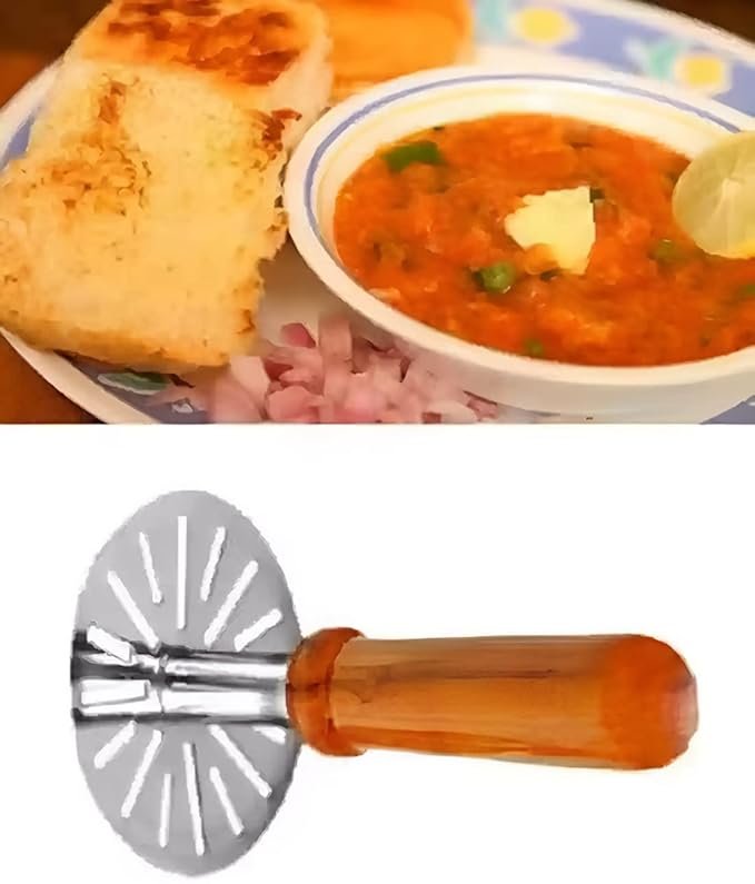 Wooden Masher - Premium Quality Potato Masher for Smooth and Creamy Results