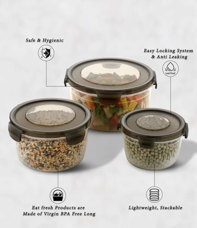 1100ml Lock Container - Airtight Food Storage Solution for Maximum Freshness