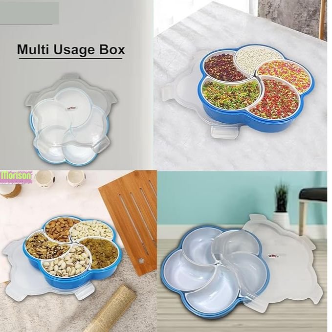Multipurpose Dry Fruit Box - Stylish Airtight Storage Container for Nuts, Snacks, and More