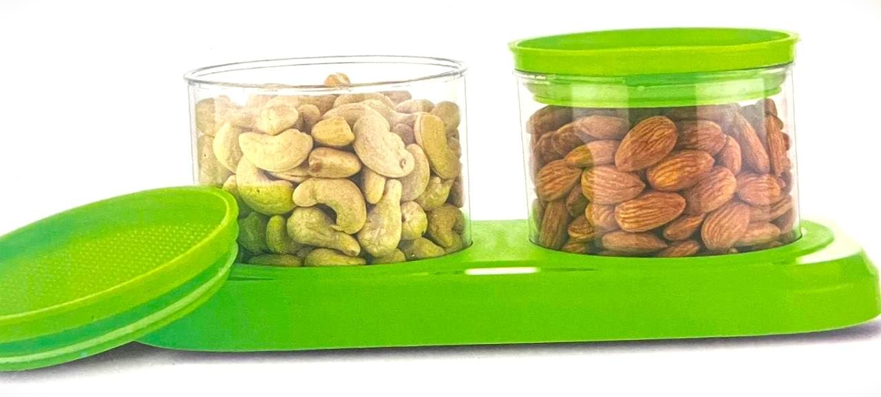 2PCS Dry Fruit Box Set - Stylish Airtight Containers for Nuts, Dried Fruits, and Snacks