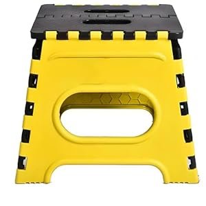 12-Inch Folding Stool - Compact and Portable Seating Solution for Home, Camping, and Outdoors