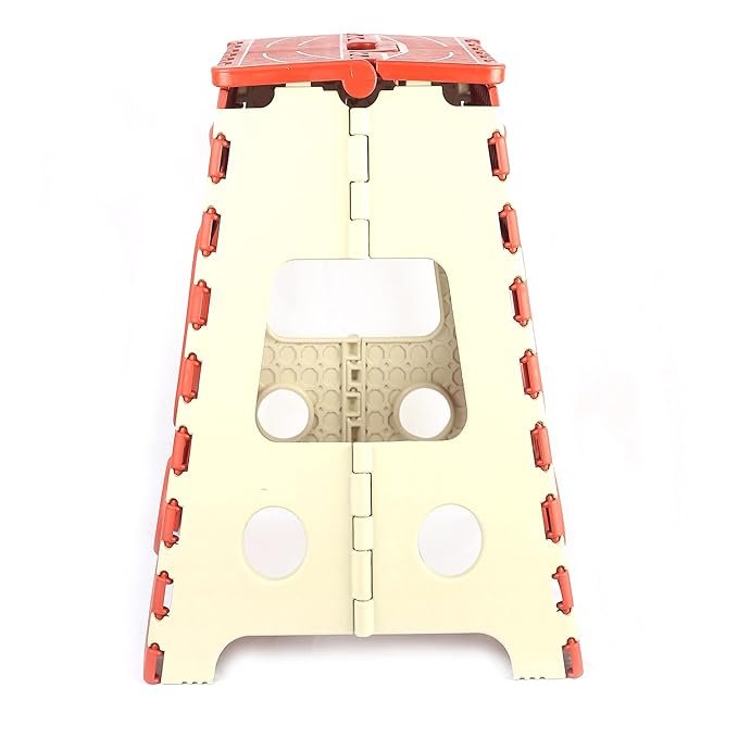 18-Inch Folding Stool - Portable and Sturdy Seating for Home, Camping, and Outdoor Activities