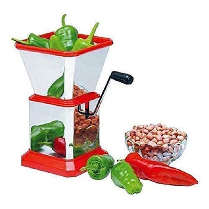 Stainless Steel Chilly Cutter – Rust-Proof Manual Chilli and Vegetable Slicer with Sharp Blades, Durable & Easy to Clean
