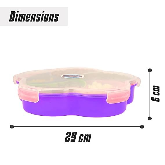 Flower Dry Fruit Box – Elegant Decorative Container for Nuts and Dry Fruits with Divided Sections, Perfect for Gifting or Home Storage