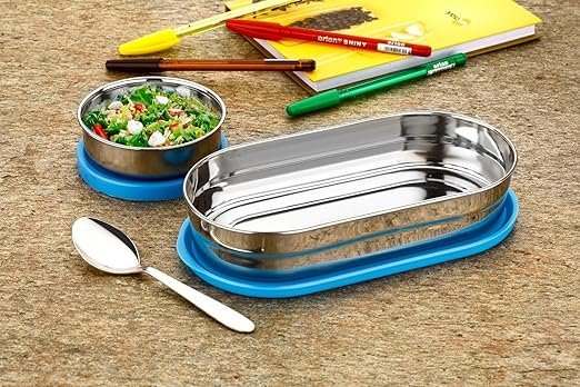 Oval Lunch Box – Sleek and Stylish Meal Container with a Unique Oval Design, Perfect for Packing Balanced Meals, Ideal for Work or School, BPA-Free and Easy to Clean