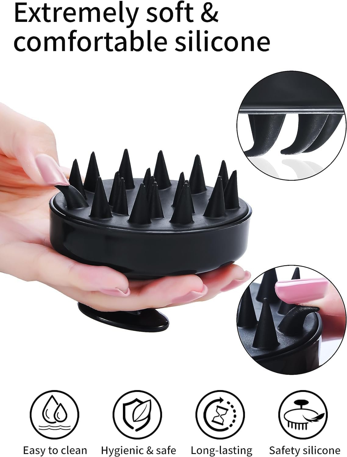 Safe Scalp Massager for Hair Growth – Gentle Handheld Head Massager for Enhanced Blood Circulation, Stress Relief & Scalp Health