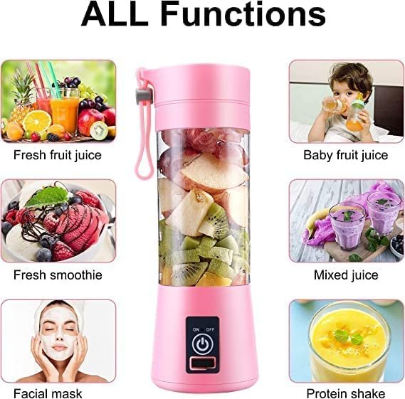 Portable USB Juicer Blender - Rechargeable, Compact, and Powerful for Smoothies & Juices