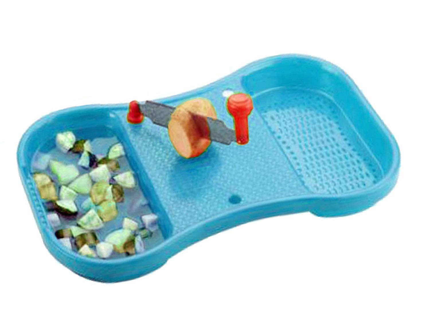 Cut & Wash Tool - 2-in-1 Vegetable & Fruit Cutter and Washer, Multi-Function, Easy-to-Use, Includes Drain Basket, BPA-Free, Dishwasher Safe, Ideal for Efficient Food Prep