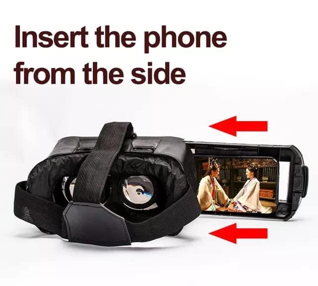 3D VR Box Virtual Reality Glasses for iPhone &amp; Android, Adjustable Headset with HD Lens, Immersive VR Experience, Compatible with 4-6.5 inch Smartphones