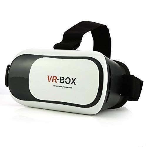 3D VR Box Virtual Reality Glasses for iPhone &amp; Android, Adjustable Headset with HD Lens, Immersive VR Experience, Compatible with 4-6.5 inch Smartphones